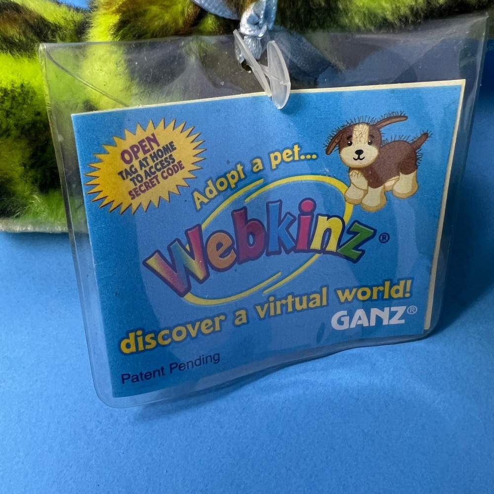 Ganz Webkinz BullFrog Green Brown Spotted Stuffed Animal w/ Code HM114 - Picture 8 of 16